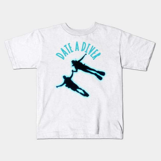 Scuba diving t-shirt designs Kids T-Shirt by Coreoceanart